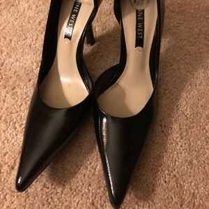 Nine West black 3” heels size 7